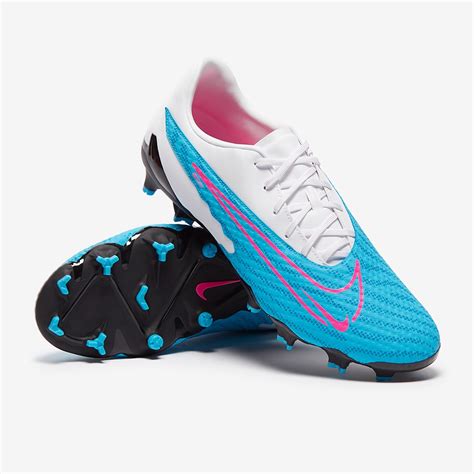 pink and blue Nike cleats